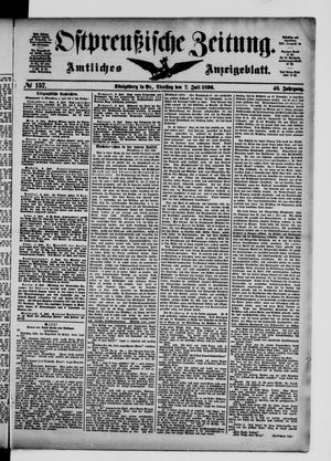 Ostpreußische Zeitung vom 07.07.1896