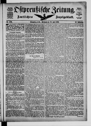 Ostpreußische Zeitung vom 22.07.1896