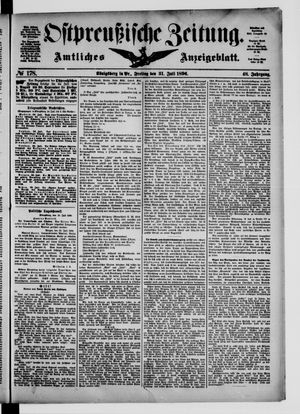 Ostpreußische Zeitung vom 31.07.1896