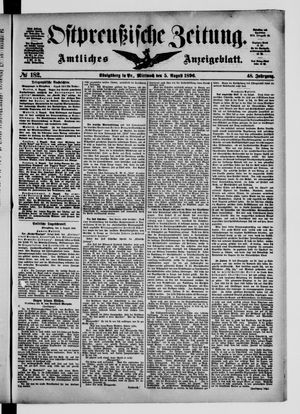 Ostpreußische Zeitung vom 05.08.1896