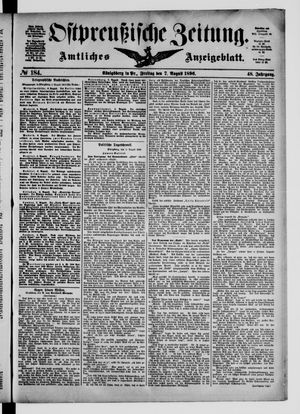 Ostpreußische Zeitung vom 07.08.1896