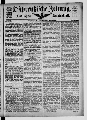 Ostpreußische Zeitung vom 08.08.1896