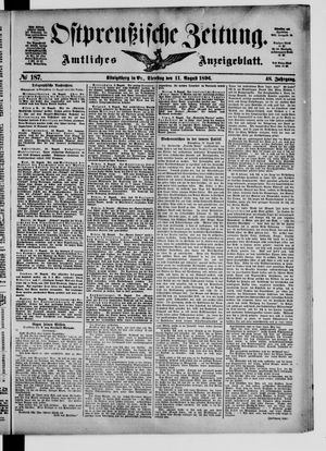 Ostpreußische Zeitung on Aug 11, 1896