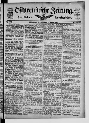 Ostpreußische Zeitung vom 14.08.1896