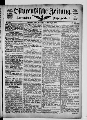 Ostpreußische Zeitung on Aug 27, 1896