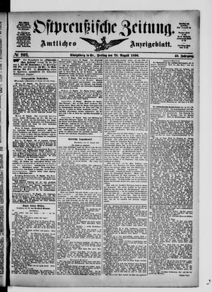 Ostpreußische Zeitung vom 28.08.1896