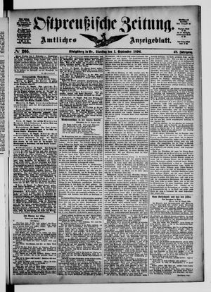 Ostpreußische Zeitung vom 01.09.1896