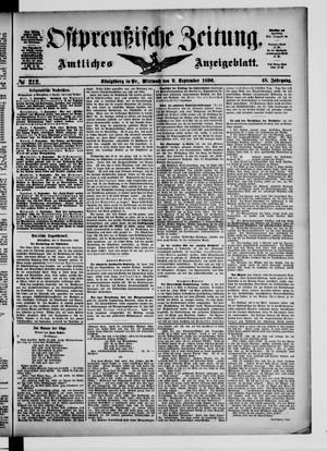 Ostpreußische Zeitung vom 09.09.1896