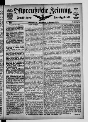 Ostpreußische Zeitung vom 16.09.1896