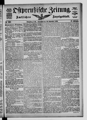 Ostpreußische Zeitung vom 26.09.1896