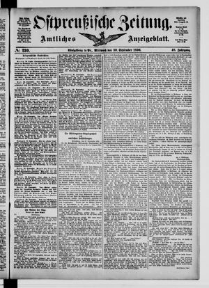 Ostpreußische Zeitung vom 30.09.1896