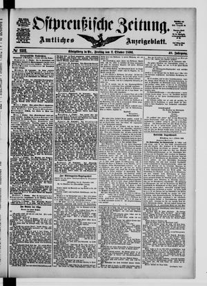 Ostpreußische Zeitung vom 02.10.1896