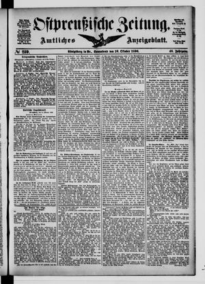 Ostpreußische Zeitung vom 10.10.1896