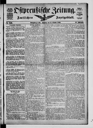 Ostpreußische Zeitung vom 11.10.1896