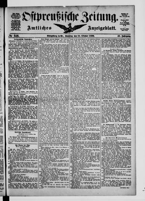 Ostpreußische Zeitung vom 18.10.1896