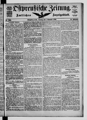 Ostpreußische Zeitung vom 01.11.1896