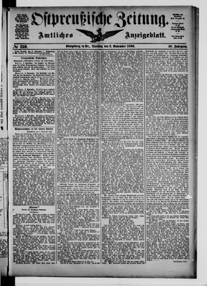 Ostpreußische Zeitung vom 03.11.1896