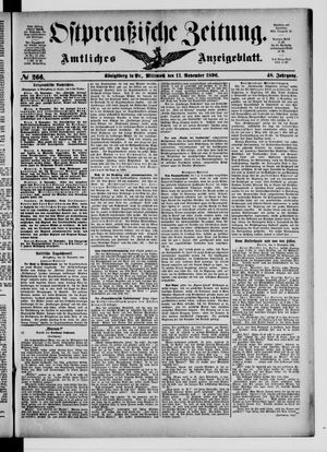 Ostpreußische Zeitung vom 11.11.1896