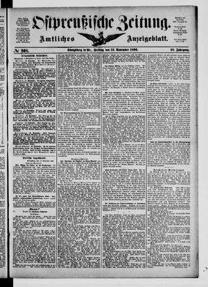 Ostpreußische Zeitung vom 13.11.1896