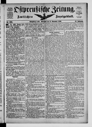 Ostpreußische Zeitung vom 18.11.1896