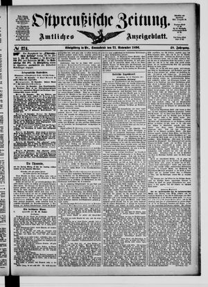 Ostpreußische Zeitung vom 21.11.1896