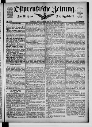Ostpreußische Zeitung vom 22.11.1896