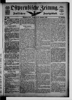 Ostpreußische Zeitung vom 24.11.1896