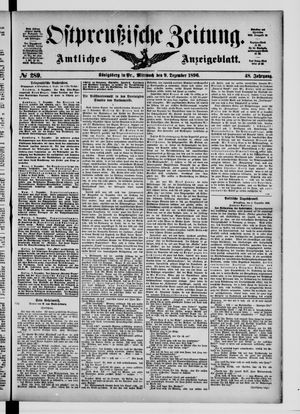 Ostpreußische Zeitung vom 09.12.1896