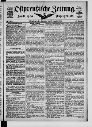 Ostpreußische Zeitung vom 12.12.1896