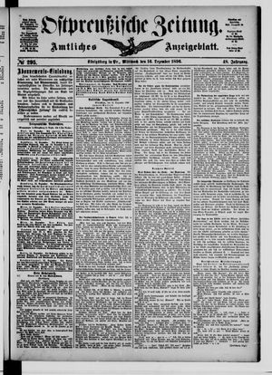 Ostpreußische Zeitung vom 16.12.1896