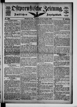 Ostpreußische Zeitung on Dec 17, 1896
