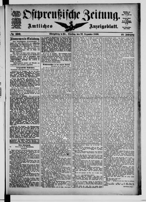 Ostpreußische Zeitung vom 22.12.1896