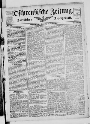 Ostpreußische Zeitung vom 01.07.1897