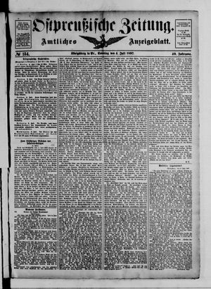 Ostpreußische Zeitung vom 04.07.1897