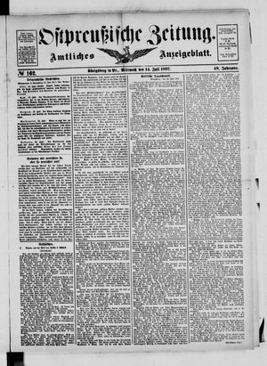 Ostpreußische Zeitung vom 14.07.1897
