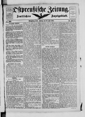 Ostpreußische Zeitung vom 16.07.1897
