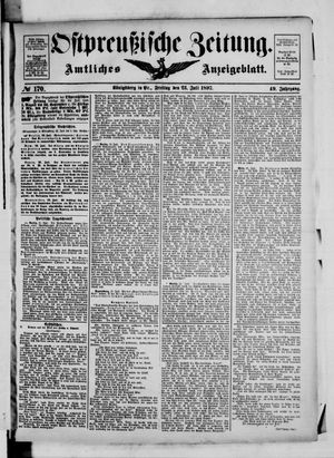 Ostpreußische Zeitung vom 23.07.1897