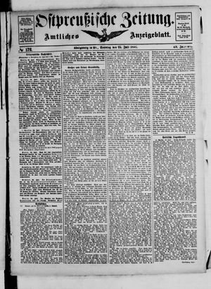 Ostpreußische Zeitung vom 25.07.1897