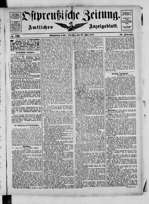 Ostpreußische Zeitung vom 27.07.1897