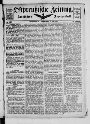 Ostpreußische Zeitung vom 31.07.1897