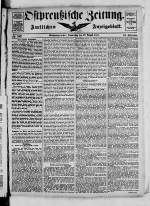 Ostpreußische Zeitung vom 12.08.1897