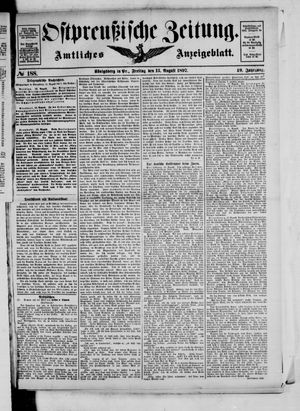 Ostpreußische Zeitung vom 13.08.1897
