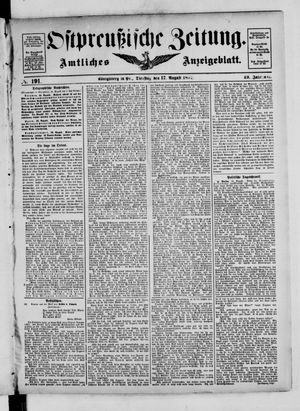 Ostpreußische Zeitung on Aug 17, 1897