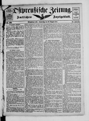 Ostpreußische Zeitung vom 19.08.1897