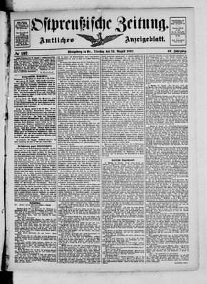 Ostpreußische Zeitung vom 24.08.1897