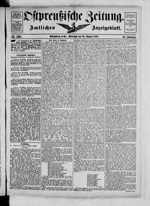 Ostpreußische Zeitung vom 25.08.1897