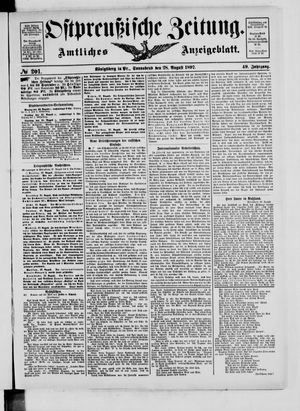 Ostpreußische Zeitung vom 28.08.1897