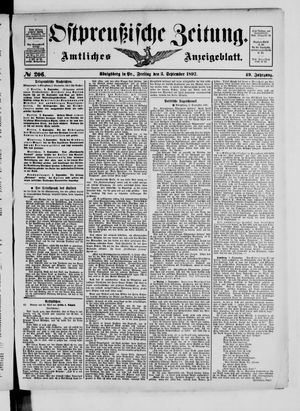 Ostpreußische Zeitung vom 03.09.1897