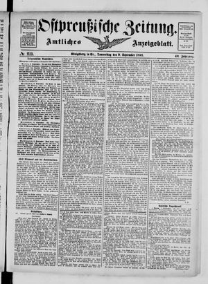 Ostpreußische Zeitung vom 09.09.1897
