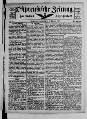 Ostpreußische Zeitung vom 12.09.1897